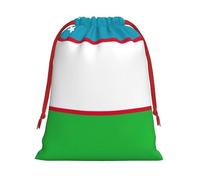 Flag Of The Republic Of Uzbekistan Print Practical Drawstring Gift Travel Pouches Men Women Multiple Occasion Daily Carry