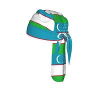Flag of the Republic of Uzbekistan Print Skull Headwrap Under Helmet Cycling Cap Lightweight Quick Dry Adult Gift One Size