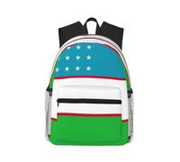 Flag Of The Republic Of Uzbekistan Print Versatile Unisex Backpack Casual Travel Backpack For All Outdoor Outing, Black, One Size, Travel Backpack, blackone, One Size, Travel Backpack
