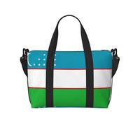 Flag of the Republic of Uzbekistan Women's Hand-held Crossbody Travel Bag, Casual Handbag with Zipper, Suitable for Work, Travel, Fitness, Travel