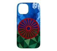 Flag of The Romani People Gypsy Flag Geometric Roma Heritage Case for iPhone 14
