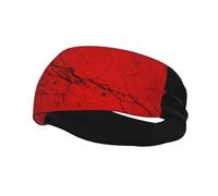 Flag of The Russian Soviet Federative Socialist Republic Texture Effect Headbands Men Women Non Slip Wicking Sports Sweatband for Gym Basketball Yoga Hairbands