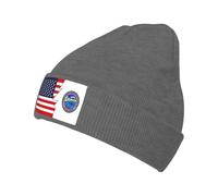 Flag of The Seminole Nation of Oklahoma and America Beanies Hats Slouch Knit Cap Cuffed Knit Hat for Running Women Daily