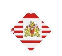 Flag Of The Senate Of Bremen Car Air Fresheners Cards - 6 Pieces,Cardstock Scented Decor For Cars,Bedrooms, Closets