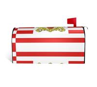 Flag of The Senate of Bremen It is a Waterproof Fabric Mailbox Cover with a Print on one Side and a Curved Opening on one Side.