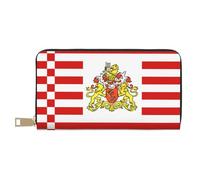 Flag of The Senate of Bremen Wallet Hand-Held Coin Purse Fashionable and Versatile Long Can Hold Mobile Phones Coins Keys