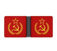 Flag of The Soviet Union Custom Bifold Wallet for Men Women