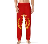 Flag of The Soviet Union Men's Pajama Pants Lightweight Pjs Bottoms Lounge Pants Sleepwear Soft