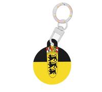 Flag of The State of Baden-Württemberg Dog Tags Round Pet Tag,Acrylic Pet ID Tags Durable and Stylish,Perfect for Small to Large Pets
