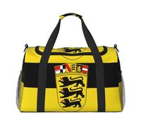 Flag Of The State Of Baden-Württemberg Travel Duffle Bag, Weekender Bags For Men And Women, Suitable For Travel And Outdoor Activities