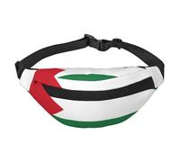 Flag of the State of Palestine Boys large waist bag, travel crossbody waist bag, suitable for enjoying sports, running, cycling, travel, fishing