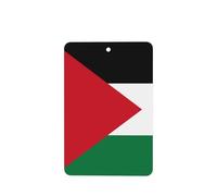 Flag Of The State Of Palestine Car Air Fresheners Cards - 6 Pieces,Cardstock Scented Decor For Cars,Bedrooms, Closets