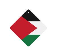 Flag Of The State Of Palestine Car Air Fresheners Cards - 6 Pieces,Cardstock Scented Decor For Cars,Bedrooms, Closets