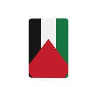 Flag Of The State Of Palestine Car Air Fresheners Cards - Set Of 4 Pieces,For Cars & Home, Long-Lasting Lavender Fragrance