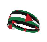 Flag of The State of Palestine Elastic Exercise Headband - Premium Fitness Sweatbands for Men&Women,Hairband for Yoga,Running,Gym