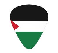 Flag of the State of Palestine Guitar picks, 12-pack of wear-resistant guitar picks for guitar, bass, electric guitar, ukulele, thin, medium and heavy