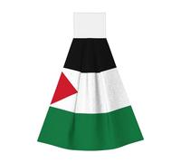 Flag of the State of Palestine Hangable portable towel, velvet super absorbent kitchen towel, children's adult bathroom kitchen hanging towel