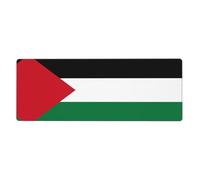Flag of The State of Palestine Long and Large Rubber Mouse pad for Office Computers 12x31.5in
