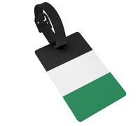 Flag of The State of Palestine Luggage tag.Personalized Full-Width Printed PVC, Business Card Size, with Detachable Wrist Strap.