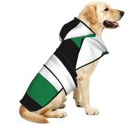 Flag of the State of Palestine Print Dog Raincoats with Reflective Hooded,Portable Pet Poncho Jacket,for Small,Medium,Large 3XL Puppies
