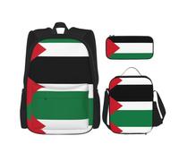 Flag of the State of Palestine Print School Bag with Laptop Compartment