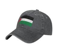 Flag of The State of Palestine Printed Baseball Cap, Breathable and Comfortable Sports Cap, Outdoor Golf Sun hat Deep Heather