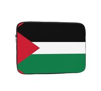 Flag of The State of Palestine Printed Laptop Sleeve, 12 inch Computer Bag, Suitable for Office, Travel, Commuting, and Business Trips.