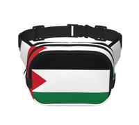 Flag of the State of Palestine Printed multifunctional waist bag, unisex trendy messenger bag, travel sports storage bag