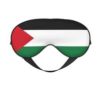 Flag of The State of Palestine Prints Double-Sided Eye Mask Adjustable Design Light-Blocking and Breathable Suitable for Rest and Travel.
