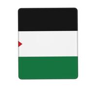 Flag of the State of Palestine Rubber Base Mouse Mat with Stitched Edge-Non-Slip Desk Mat for Office Gaming, Smooth Cloth Surface Multiple Vertical