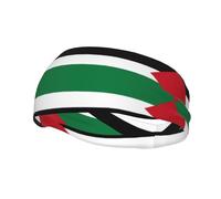 Flag of the State of Palestine Sports Sweat-Absorbing Headband Suitable for Running Yoga Fitness Cycling and Tennis