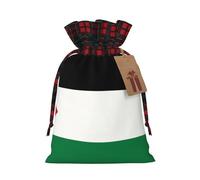 Flag of the State of Palestine Two Color Drawstring Gift Bag S Beautiful Convenient Suitable For Christmas Birthdays