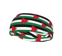 Flag of The State of Palestine Versatile Sports Sweatband - Stretchable and Moisture-Wicking Headband for Yoga,Fitness,Basketball