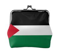 Flag of The State of Palestine Women’s Small Coin Purse,Rectangle Kiss Lock Coin Pouch, Pocket-Sized, Mini Coin Purse for Women