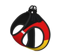 Flag of The State of Rhineland-Palatinate Dog Harness - Equipped with Reflective Straps and Quick Release Buckles - Suitable for Small Cats and Dogs