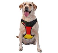 Flag Of The State Of Rhineland-Palatinate Dog Harness For Small, Medium, And Large Dogs – Reflective Straps, Adjustable Fit With Quick-Release Buckles