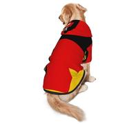 Flag of The State of Rhineland-Palatinate Dog Hoodie – Soft & Breathable Polyester Pet Clothes for Medium, and Large Dogs