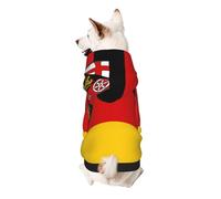 Flag of The State of Rhineland-Palatinate Dog Hoodie - Soft & Breathable Pet Clothes for Small to Large Dogs, Stylish and Comfortable Dog Clothes