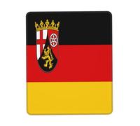 Flag of The State of Rhineland-Palatinate Gaming Mouse Pad, Full-Print Design with 3mm Rubber Base, Ergonomic and Durable for Office, Gaming, and Study