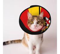 Flag of The State of Rhineland-Palatinate Soft Dog Cone Collar, Depets Adjustable Recovery Pet Cone E-Collar for Cats Kittens Rabbits, Comfy Elizabethan Collar