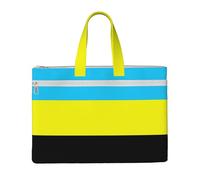 Flag Of The Sultanate Of Burongan Canvas Document Bag Organizer Handbag For Travel And Leisure Weekends, Black, One Size