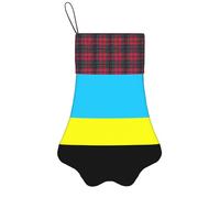 Flag Of The Sultanate Of Burongan Christmas Stocking With Paw Prints, Spacious Pet Theme Stocking For Gifts Pet Parents