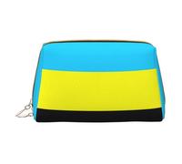Flag of The Sultanate of Burongan Leather Hand-Held Zipper Makeup Bag Storage Bag Portable Lipstick Pouch Toiletry Bag