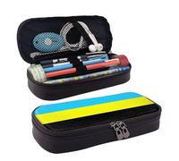 Flag of The Sultanate of Burongan Leather Pencil Case Stationery Portable Multifunctional Storage Bag Academy Supplies