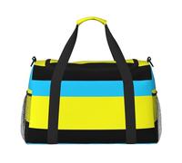Flag of the Sultanate of Burongan print Carry on Luggage for Women Men Shoulder Weekender Crossbody Bag for Yoga Travel Must Haves, Black, One Size