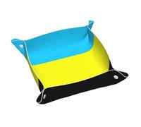Flag Of The Sultanate Of Burongan Print Leather Valet Tray, Dresser Organizer Tray, For Entryway Table Jewelry Watch Keys