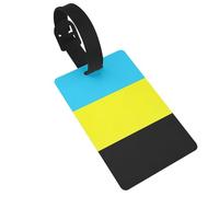 Flag of The Sultanate of Burongan Print Luggage Tags Quick Install Airplane Travel Essentials for Suitcases Durable PVC Bag Tag