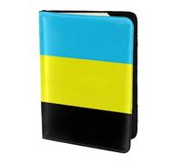 Flag of the Sultanate of Burongan print Travel Wallet Passport Holder Case for Family Leather Passport Cover for Men Women, Black, One Size