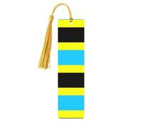 Flag of The Sultanate of Burongan Printing Fashion Wooden Bookmarks 5 Pieces,Rectangle Bookmarks for Adult Perfect for Graduation Gifts