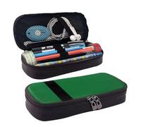 Flag of The Sultanate of Delhi Leather Pencil Case Stationery Portable Multifunctional Storage Bag Academy Supplies